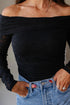Elegant Floral Lace Off Shoulder Long Sleeve Top