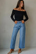Elegant Floral Lace Off Shoulder Long Sleeve Top