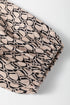 Elegant Geometric Print Notched Neck Puff Sleeve Blouse