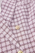 Elegant Modern Tweed Plaid Tailored Blazer