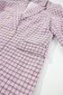 Elegant Modern Tweed Plaid Tailored Blazer