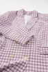 Elegant Modern Tweed Plaid Tailored Blazer