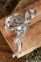 Elegant Pearl Embellished Alloy Bow Knot Hair Claw Clip