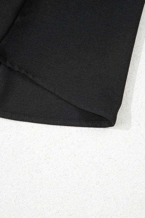 Elegant Pinched Detail V Neck Adjustable Shoulder Tie Relaxed Fit Tank