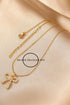 Elegant Plated Titanium Steel Rhinestone Bowknot Pendant Necklace
