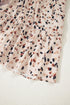 Elegant Polka Dot Surplice Empire Waist Plus Size Mini Dress