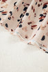 Elegant Polka Dot Surplice Empire Waist Plus Size Mini Dress