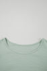 Elegant Round Neck Short Ruffle Sleeve Blouse