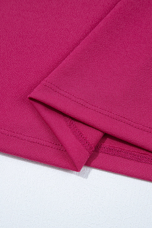 Elegant Ruffle Short Sleeve Round Neck Southern Charm Blouse Top