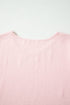 Elegant Ruffle Trim Detail Short Sleeve Blouse