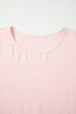 Elegant Ruffle Trim Detail Short Sleeve Blouse
