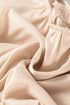 Elegant Satin Ruffled Peplum Long Sleeve Tie Back Blouse