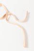 Elegant Satin Ruffled Peplum Long Sleeve Tie Back Blouse