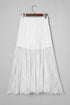 Elegant Sheer Floral Lace Flowy Maxi Skirt