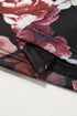 Elegant Sheer Floral Mesh Long Sleeve Mock Neck Top