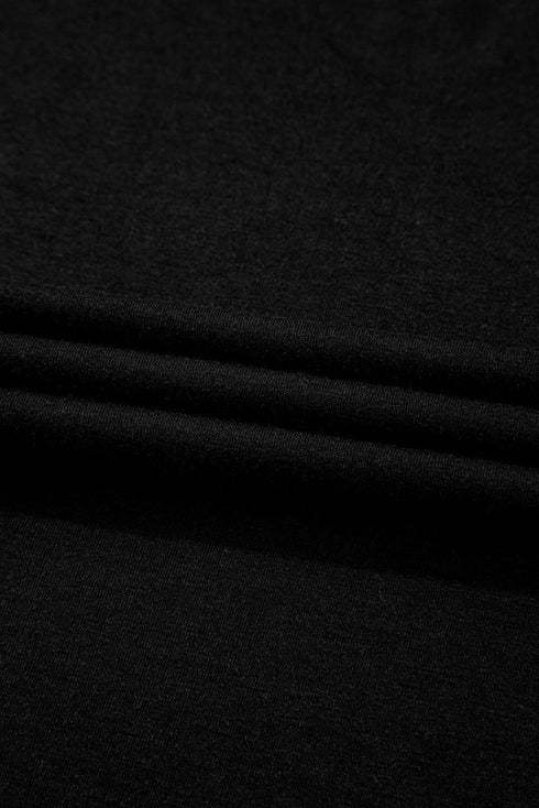 Elegant Sheer Floral Mesh Panel V Neck Loose Fit Plus Size Top