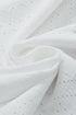 Elegant Sheer Lace Eyelet Embroidered Short Sleeve Top