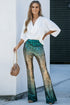 Elegant Shimmering Sequin Embellished Statement Pants