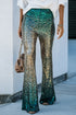 Elegant Shimmering Sequin Embellished Statement Pants