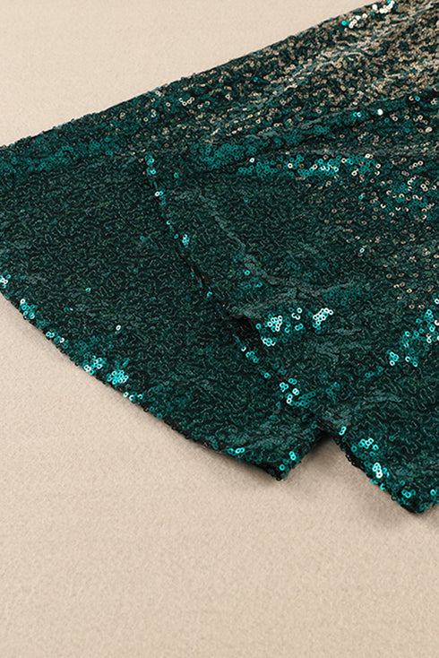 Elegant Shimmering Sequin Embellished Statement Pants