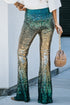 Elegant Shimmering Sequin Embellished Statement Pants