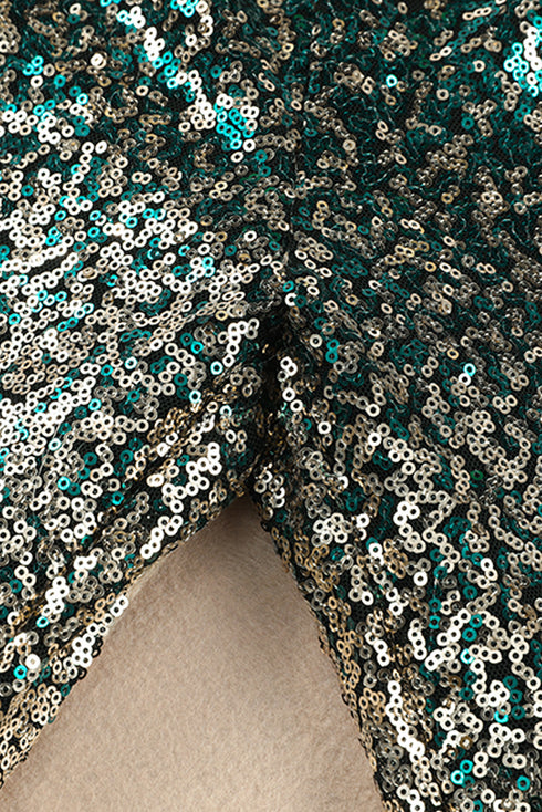 Elegant Shimmering Sequin Embellished Statement Pants