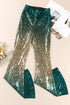 Elegant Shimmering Sequin Embellished Statement Pants