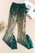Elegant Shimmering Sequin Embellished Statement Pants