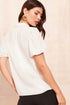 Elegant Solid Bow Tie V Neck Puff Sleeve Blouse