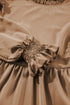 Elegant Solid Frilled Collar Ruffled Tiered Mini Dress