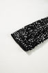 Elegant Solid Sequined Open Front Cropped Jacket