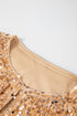 Elegant Solid Sequined Open Front Cropped Jacket