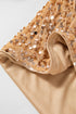 Elegant Solid Sequined Open Front Cropped Jacket