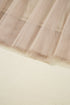 Elegant Solid Tulle Mesh Overlay Flared Midi Skirt