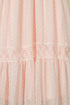 Elegant Swiss Dot Tiered Empire Waist Maxi Dress