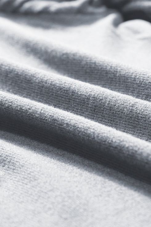 Elegant Textured Ribbed Long Bishop Sleeve Top