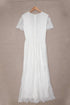 Elegant V Neck Ladder Trim Lace Maxi Dress