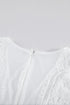 Elegant V Neck Ladder Trim Lace Maxi Dress