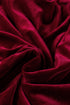 Elegant Velvet Asymmetric Button Detail Keyhole Neck Blouse