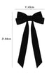 Elegant Velvet Bowknot Long Tail Hair Clip