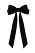 Elegant Velvet Bowknot Long Tail Hair Clip