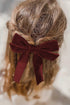 Elegant Velvet Bowknot Long Tail Hair Clip