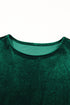 Elegant Velvet Sequin Puff Sleeve Tiered Mini Dress