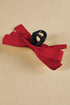 Elegant Viscose Fabric Bow Large Hair Claw Clip