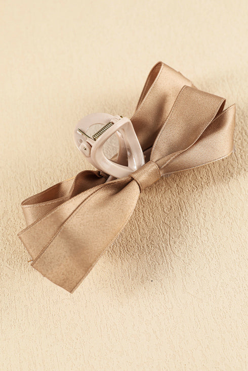 Elegant Viscose Fabric Bow Large Hair Claw Clip