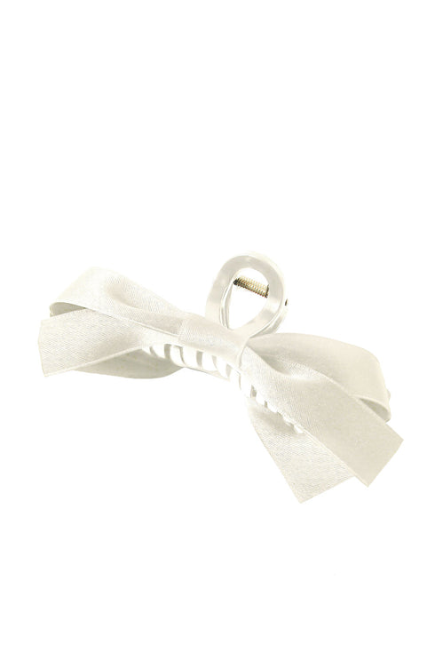 Elegant Viscose Fabric Bow Large Hair Claw Clip
