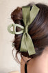 Elegant Viscose Fabric Bow Large Hair Claw Clip