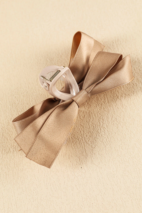 Elegant Viscose Fabric Bow Large Hair Claw Clip