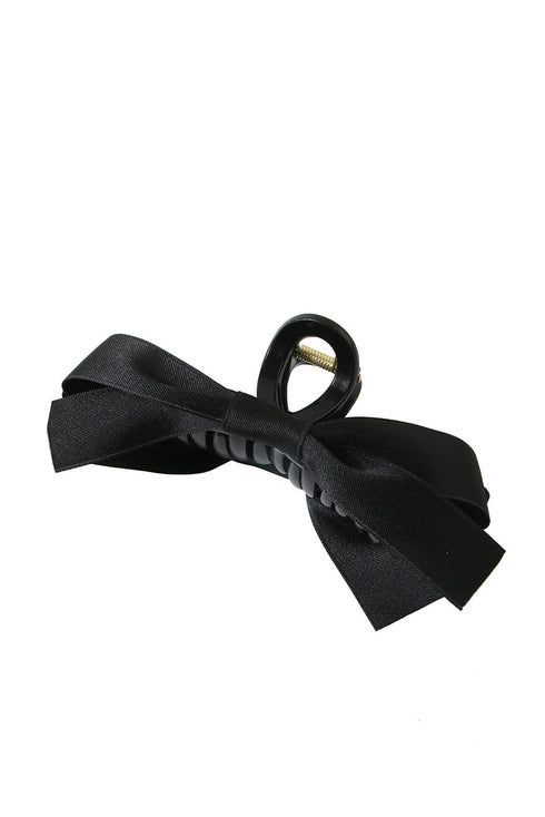 Elegant Viscose Fabric Bow Large Hair Claw Clip
