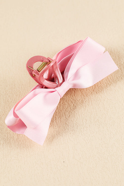 Elegant Viscose Fabric Bow Large Hair Claw Clip